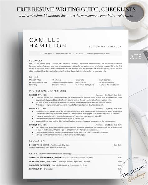Minimalist ats friendly resume template for google docs word clean modern ats resume for hr ...
