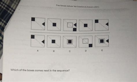 Solved Free Sample Aptitude Test Questions & Answers (2021) | Chegg.com