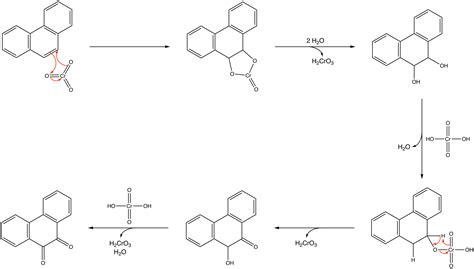 organic chemistry - Reaction mechanism for the synthesis of 9,10 ...