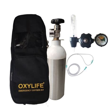 Portable Oxygen Kit - Oxylife Kit 2.2 (270 Liters Portable Oxygen ...