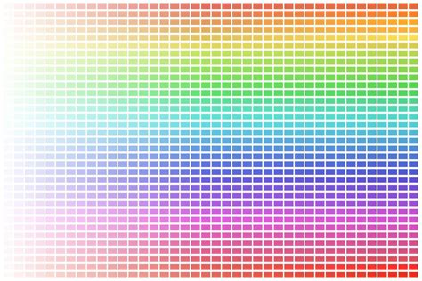 HSV Color Palette with Every Hue Light to Bright 45805910 Vector Art at ...