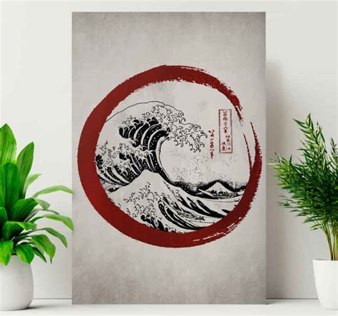 The great wave of Kanagawa canvas art - TenStickers