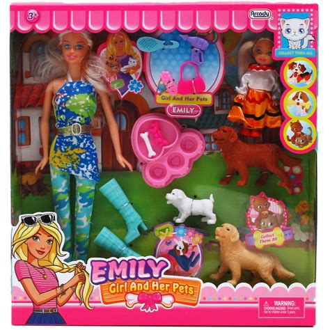 Wholesale Emily Doll, Pets, & Accessories Set - 11.5"