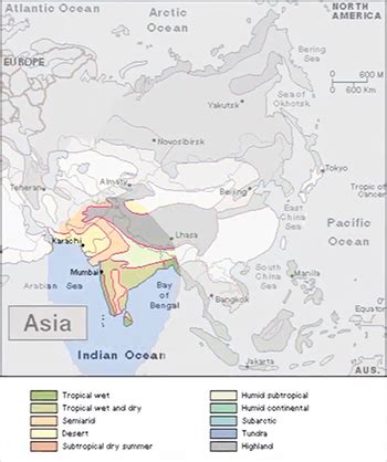 Climate of South, Southwest & Southeast Asia | Map & Types - Lesson ...