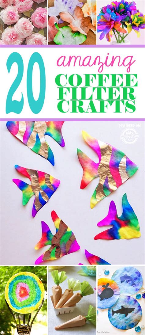 20 {Amazing} Coffee Filter Crafts