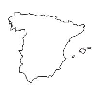 Printable Blank Spain Map With Outline Transparent Ma - vrogue.co