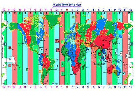 World Map Of Standard Time Zones 14112 | Hot Sex Picture