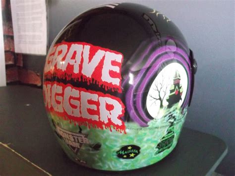 Monster Truck Driver- Grave Diggers Helmet Wrap Custom Vinyl ...