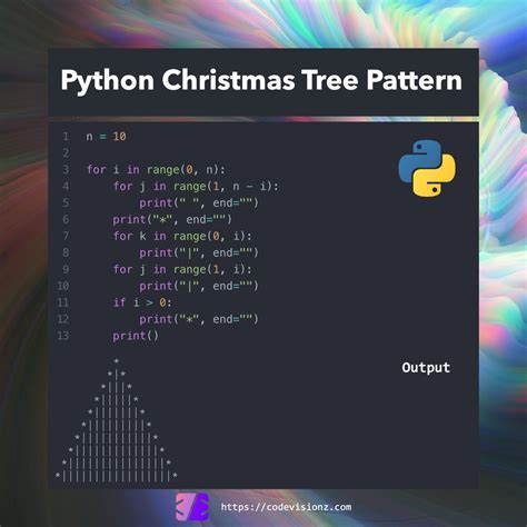 Python christmas tree pattern – Artofit