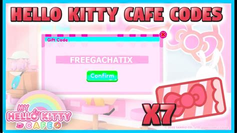 ALL WORKING CODES FOR MY HELLO KITTY CAFE *7 GACHA TIX, DECOR ITEMS ...