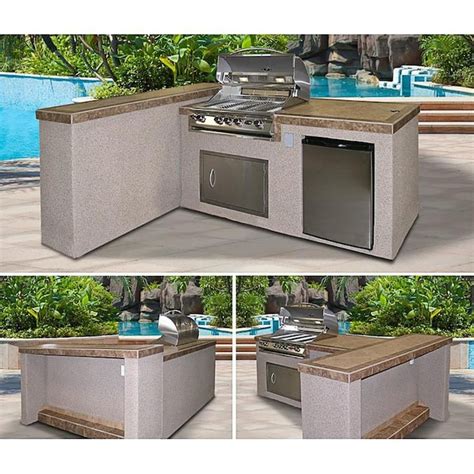 Cal Flame Modular Outdoor Kitchen Modular Bar Counter in the Modular ...