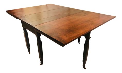 Early 19th Century Sheraton Rustic Drop Leaf Table on Chairish.com Dining Room Table, Kitchen ...