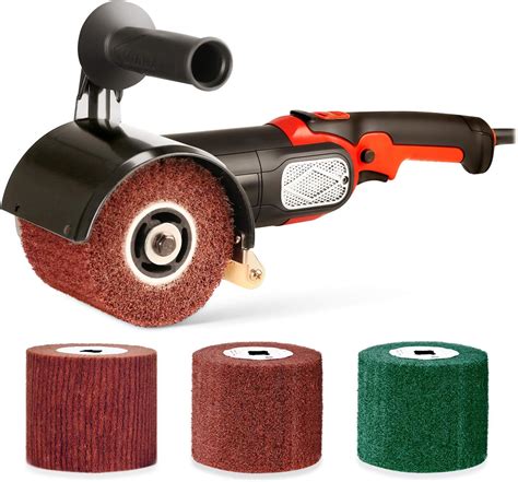 ZFE 1200W Burnishing Polishing Machine with Non-woven Wheels - Metal ...