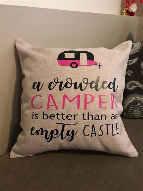 Excited to share this item from my #etsy shop: Customized camping pillow, camper lovers pillow ...
