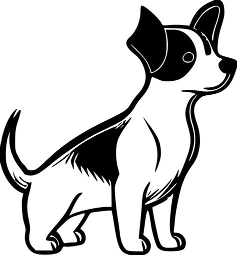 Dog - Black and White Isolated Icon - Vector illustration 23545527 ...