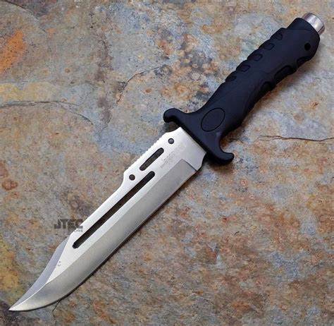 10.5" Tactical Military Fixed Blade Hunting Bowie Combat Survival Knife W/Sheath | eBay