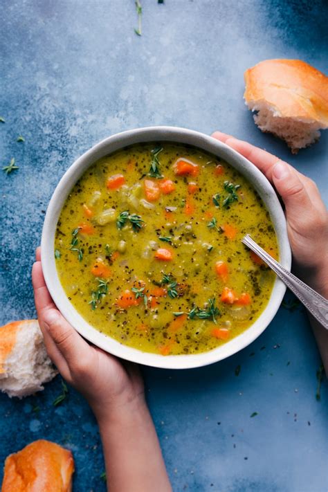 Vegetarian Split Pea Soup Recipe - Chelsea's Messy Apron