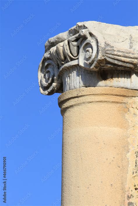 ancient Greek column Stock Photo | Adobe Stock