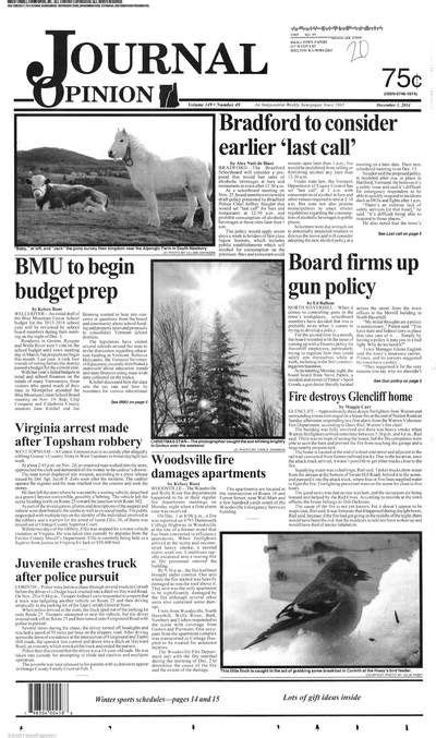 Journal Opinion (Bradford, Vermont) archive - http://jop.stparchive.com ...