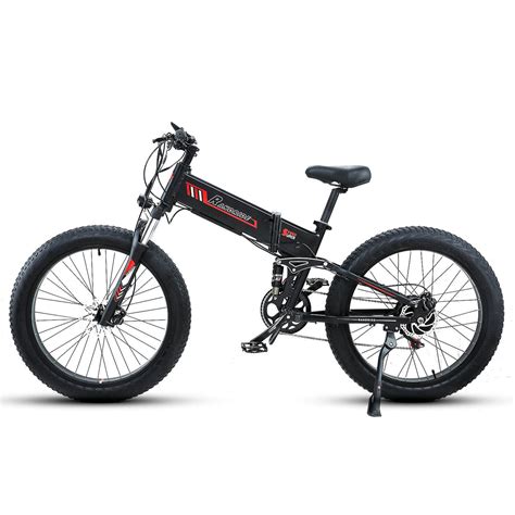 RANDRIDE Adult Folding Electric Bike 1000W Fat Tire Ebike Foldable