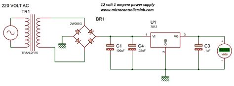 Power Supply Circuit Diagram Using 7805