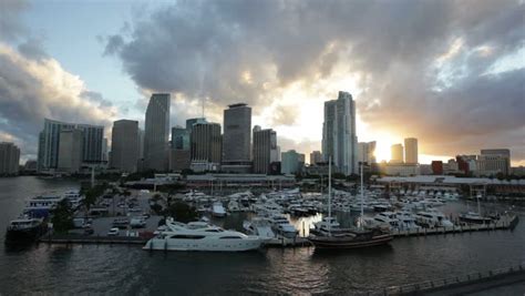 Miami Skyline at Sunset Stock Footage Video (100% Royalty-free) 2995837 | Shutterstock