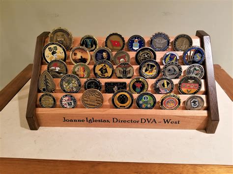 Military Challenge Coin display FREE Personalized Engraving | Etsy in ...