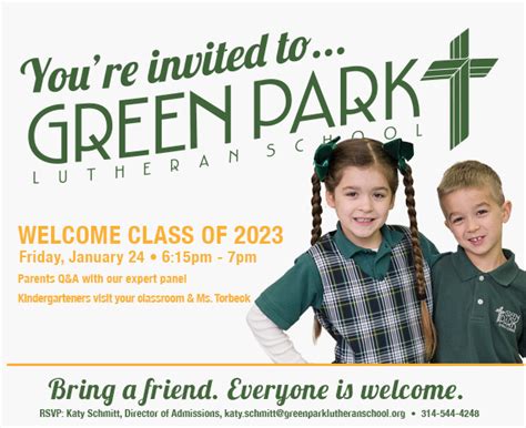 Welcome Class of 2023 - Green Park Lutheran School