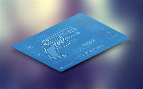 Retro Weapons Blueprint: 02 - Blade Runner Blaster by niftygift on ...