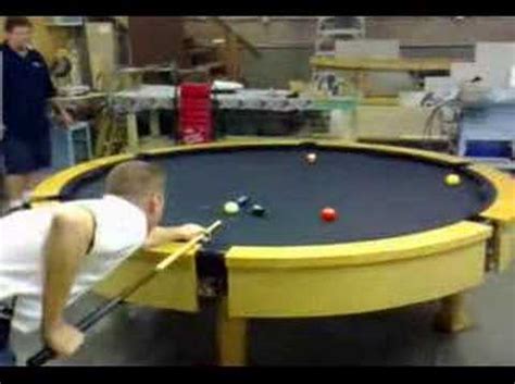 THE FIRST EVER CUSTOM ROUND POOL TABLE! - YouTube