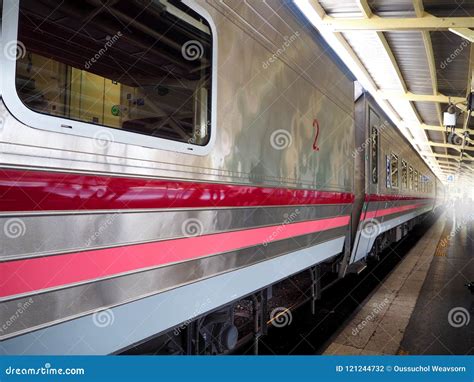 Train Parking at the Station Stock Photo - Image of journey, motion ...