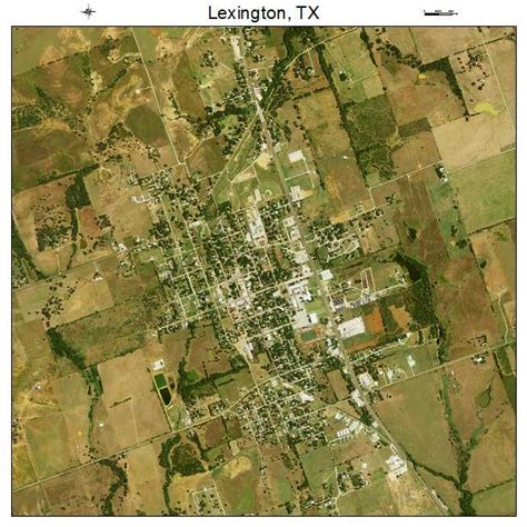 Aerial Photography Map of Lexington, TX Texas