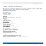 High School Resume Example | Business templates, contracts and forms.