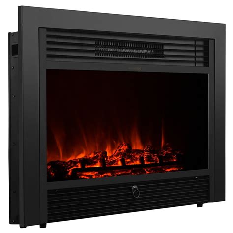 28.5" Electric Fireplace 1500W Embedded Insert Heater with Remote, Realistic Wood - Walmart.com ...