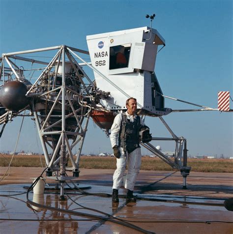 Astronaut Alan Shepard near Lunar Landing Training Vehicle prior to test - PICRYL Public Domain ...