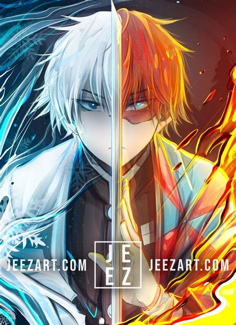 Todoroki (Demon Slayer fusion), JeeZ Art | Hero poster, Anime crossover ...