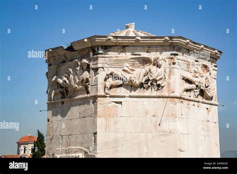 Tower of the Winds, Roman Agora; Athens, Greece Stock Photo - Alamy