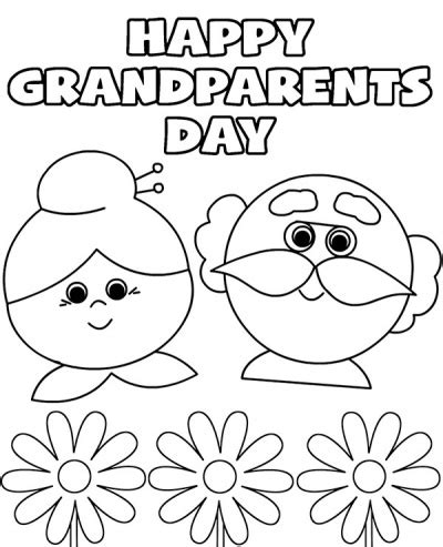 Happy grandparents day printable greeting card