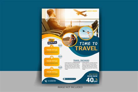 Travel Flyer Template Graphic by Behind The Design · Creative Fabrica