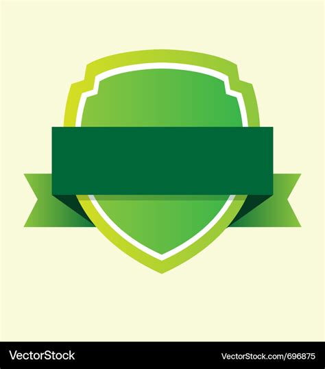 Green ribbon Royalty Free Vector Image - VectorStock