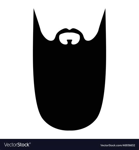 Zz top beard style men facial hair Royalty Free Vector Image