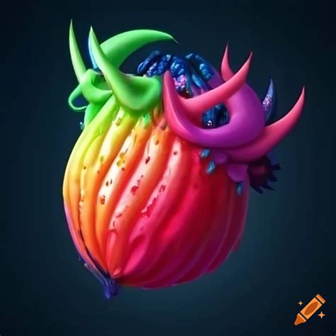 Swirly rainbow colored devil fruit