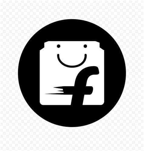 Flipkart Black & White Logo Icon HD PNG | Citypng