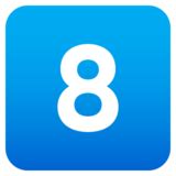 8️⃣ Keycap Digit Eight Emoji on JoyPixels 5.5