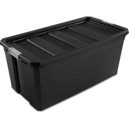 Sterilite 50-Gallon Stacker Tote, Rich Black, Case of 3 - Walmart.com