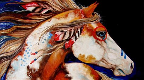 Art Native American Horse Drawing - eyesfoolthemind