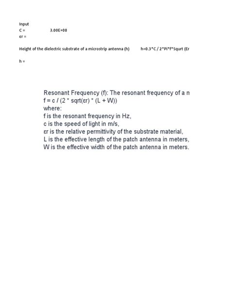 Patch Antenna Design | PDF