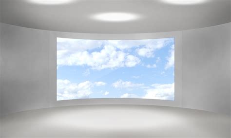 Empty Round Room With Large Window Free Stock Photo - Public Domain Pictures