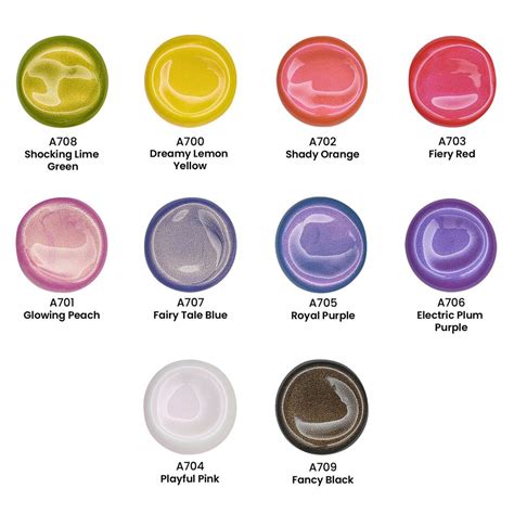 Iridescent Acrylic Paint, 60ml Bottles - Set of 10 | ARTEZA