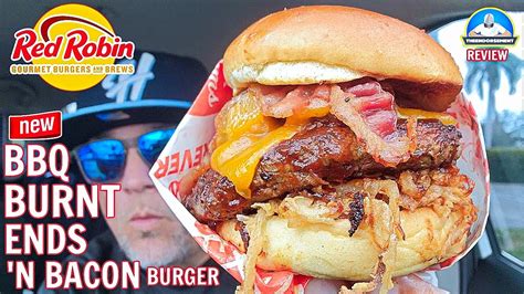 Red Robin® BBQ Burnt Ends 'N Bacon Burger Review! 🥓🍔 | Is THIS The Perfect Burger ...